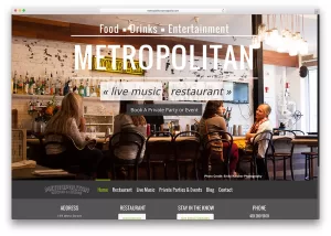 Metropolitan Annapolis Restaurant Site Using WordPress