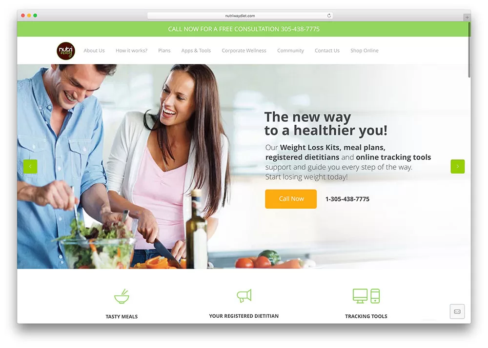 Nutriway Diet Healthy Living Site With WordPress